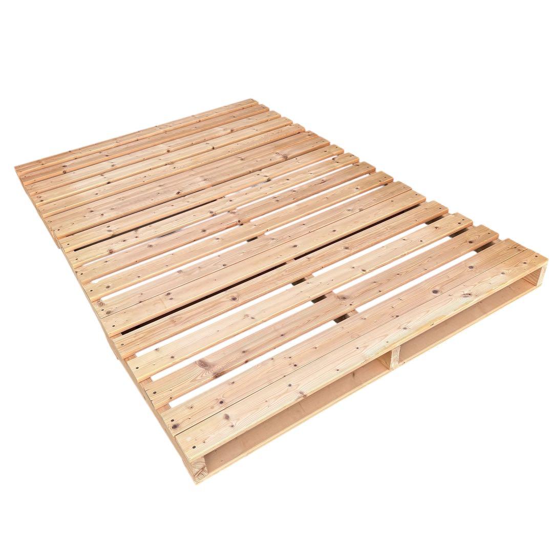 要相談 近畿限定配送 パレットベッド ベッドフレーム 天然木 ダブルサイズ 3枚