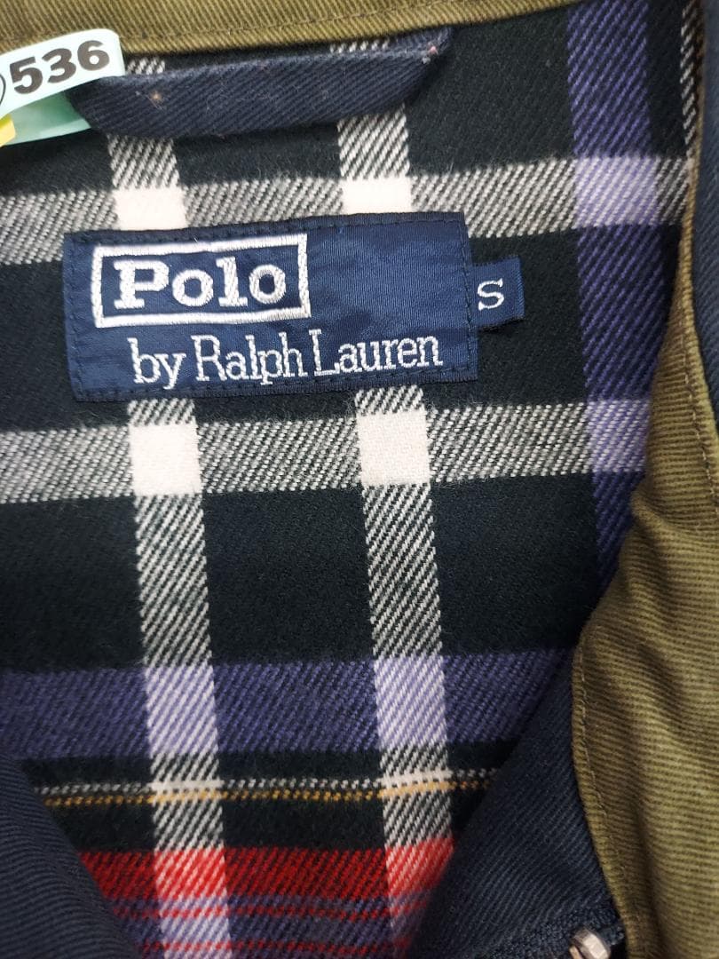 ラルフローレン　ブルゾン　スイングトップ　ネイビー　クリーニング済み 裏チェック