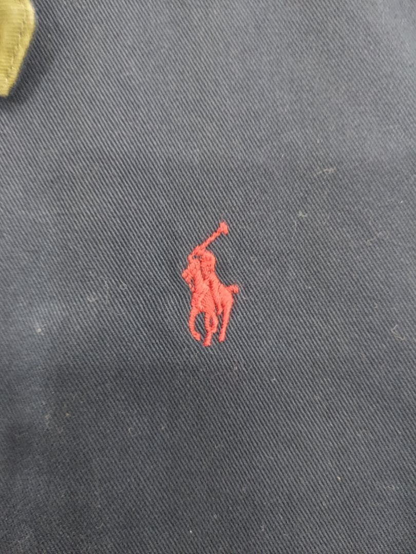 ラルフローレン　ブルゾン　スイングトップ　ネイビー　クリーニング済み 裏チェック