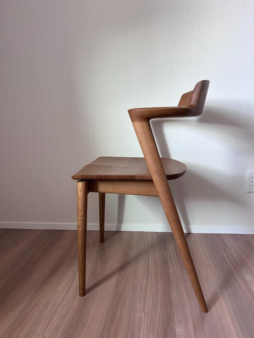 飛騨産業 SEOTO セミアームチェア 2脚目有 N5 板座 座面高45cm①