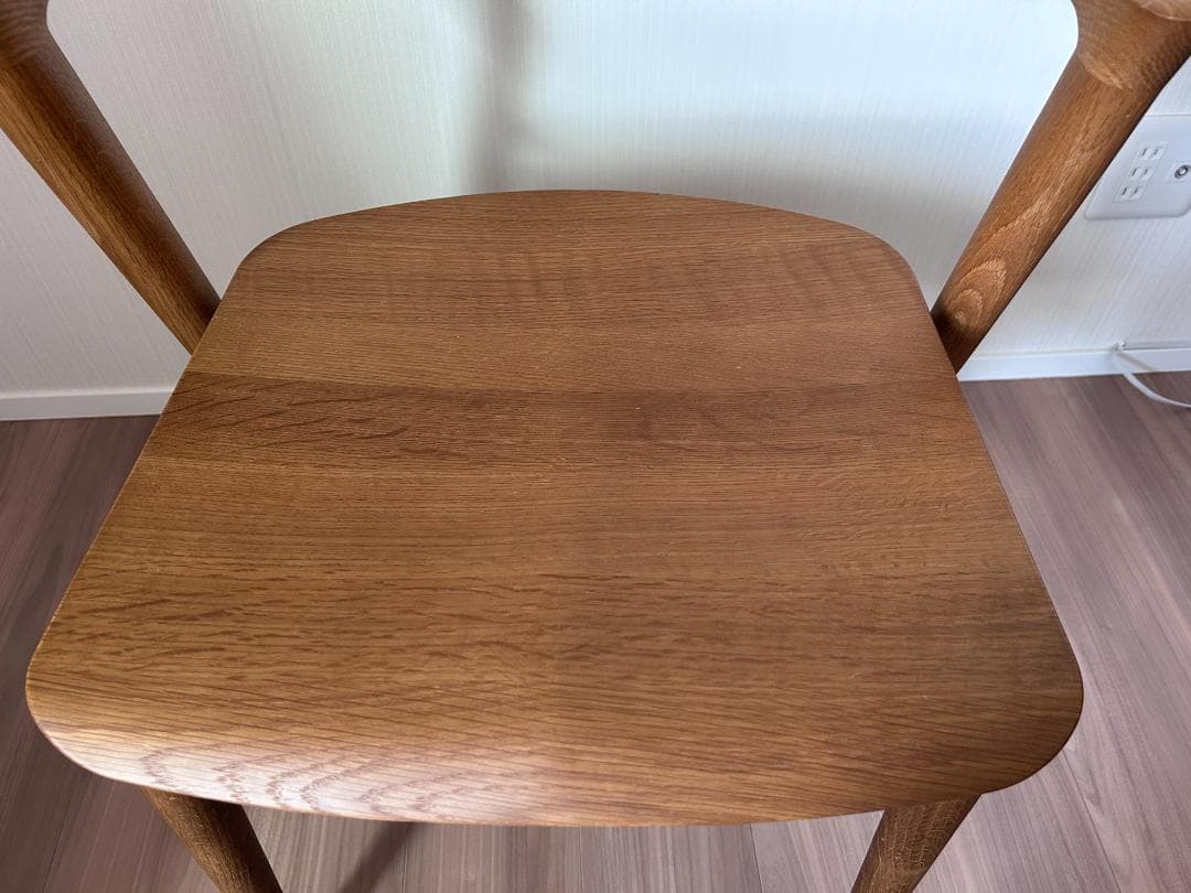 飛騨産業 SEOTO セミアームチェア 2脚目有 N5 板座 座面高45cm①