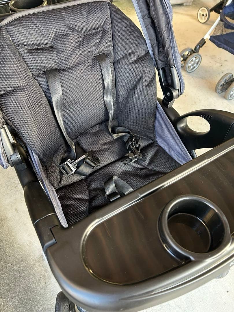 【値下げ】KATOJI 二人でゴーDX（デニム）レインカバー・カップホルダー付き