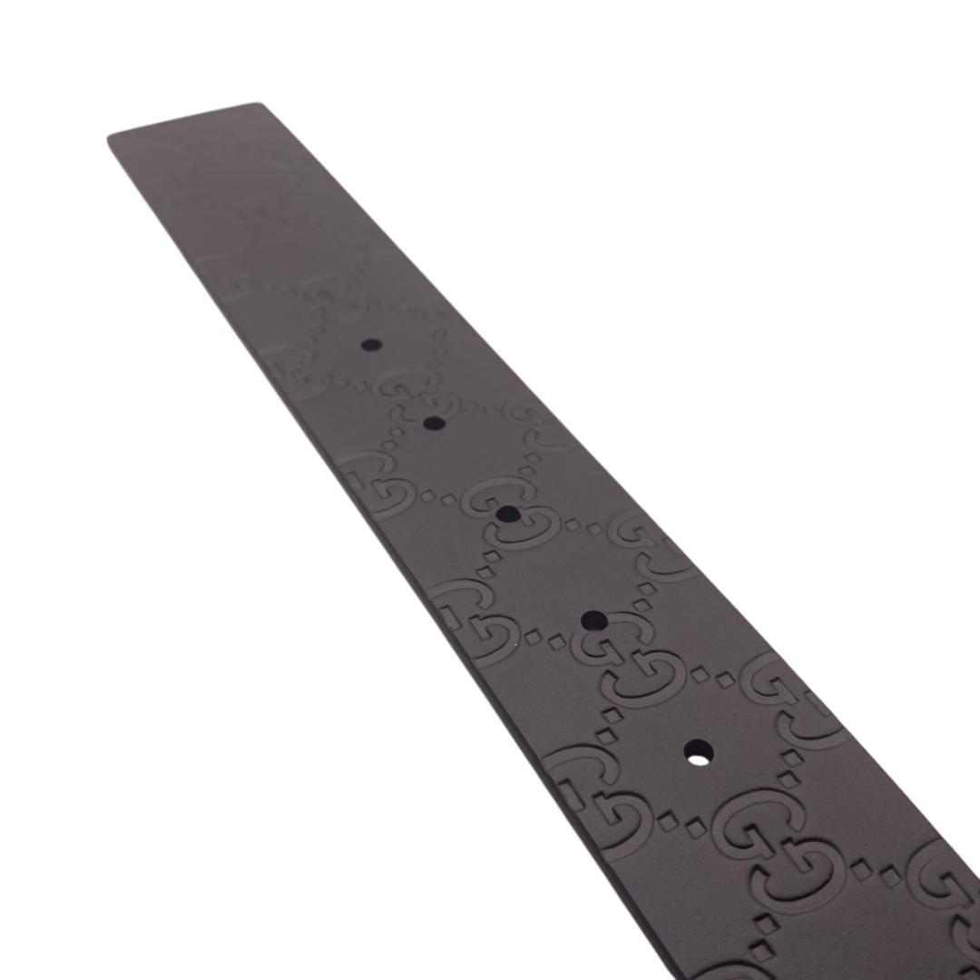 美品★gucci グッチ　ベルト　87-97cm　バックルカラー：シルバー