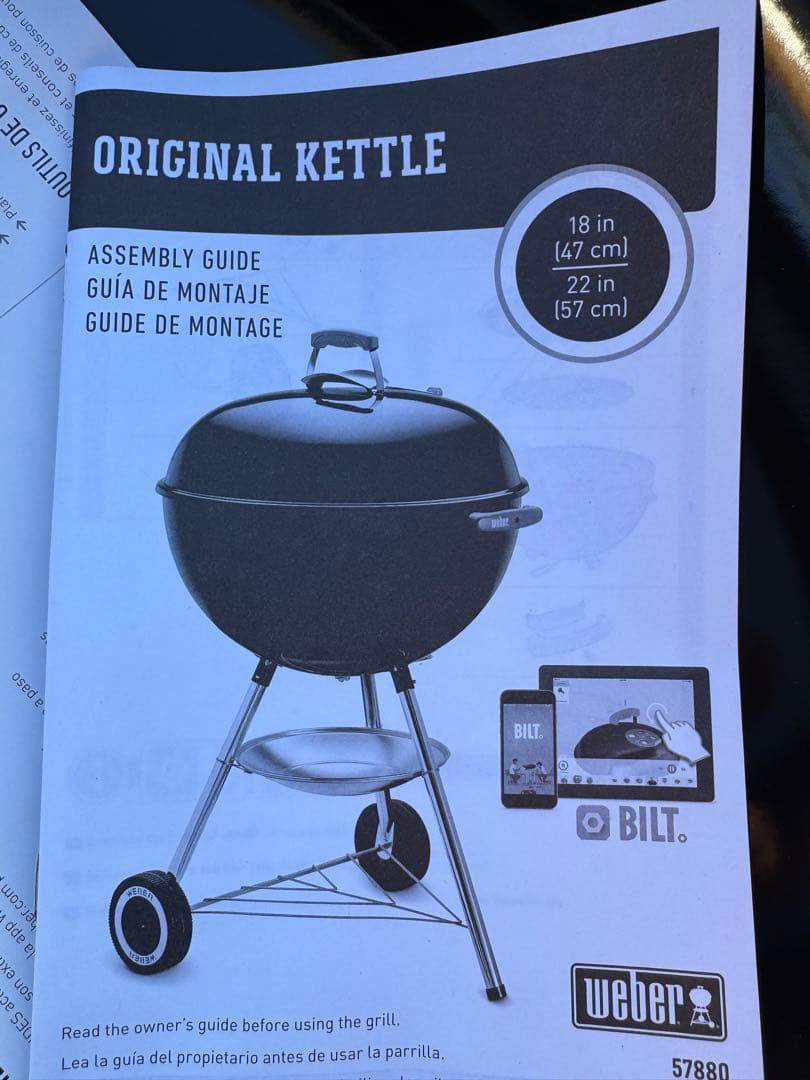 【新品】Weber Original Kettle 18インチ ブラック