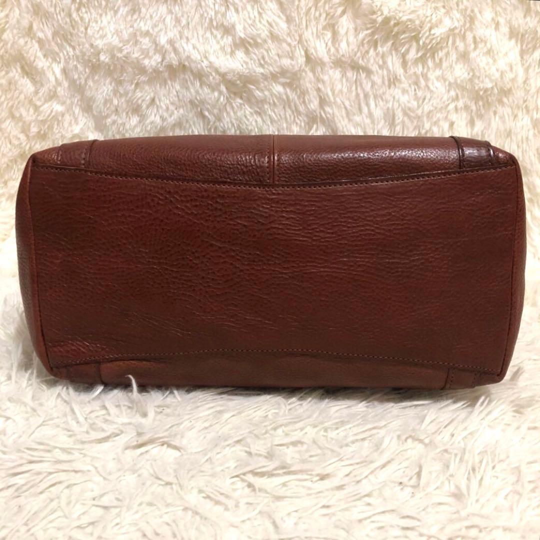 未使用✨ゲンテン　トスカ レザー　トートバッグ　工具ロゴ ミニハンドバッグ付き