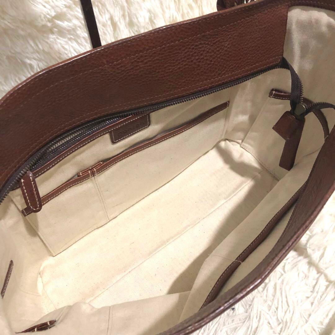 未使用✨ゲンテン　トスカ レザー　トートバッグ　工具ロゴ ミニハンドバッグ付き