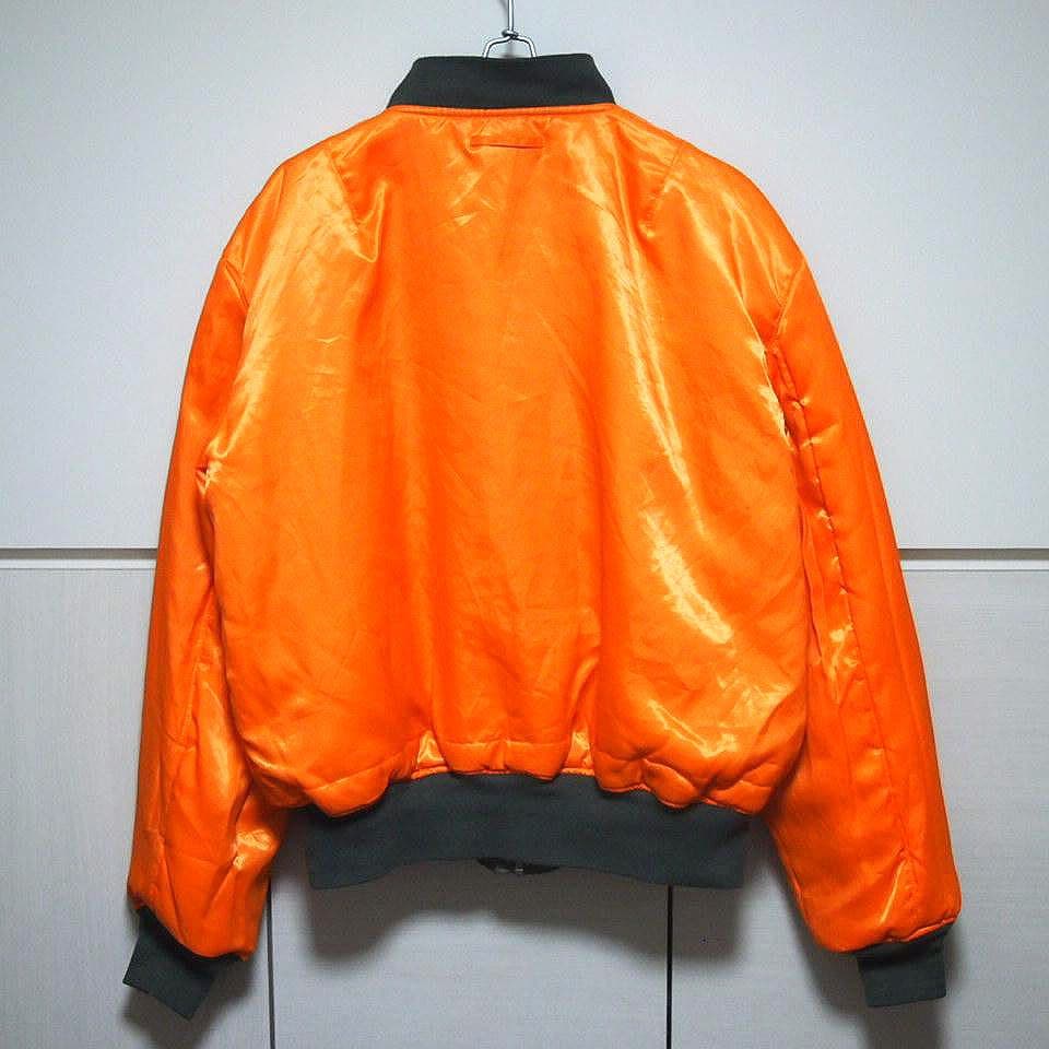 90s美品★XL　KNOX ARMORY　リバーシブル　中綿　MA-1　オリーブ