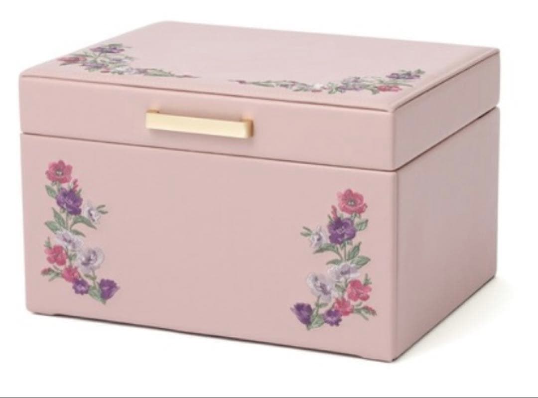 フランフラン　ジュエリーボックス　Lサイズ　刺繍