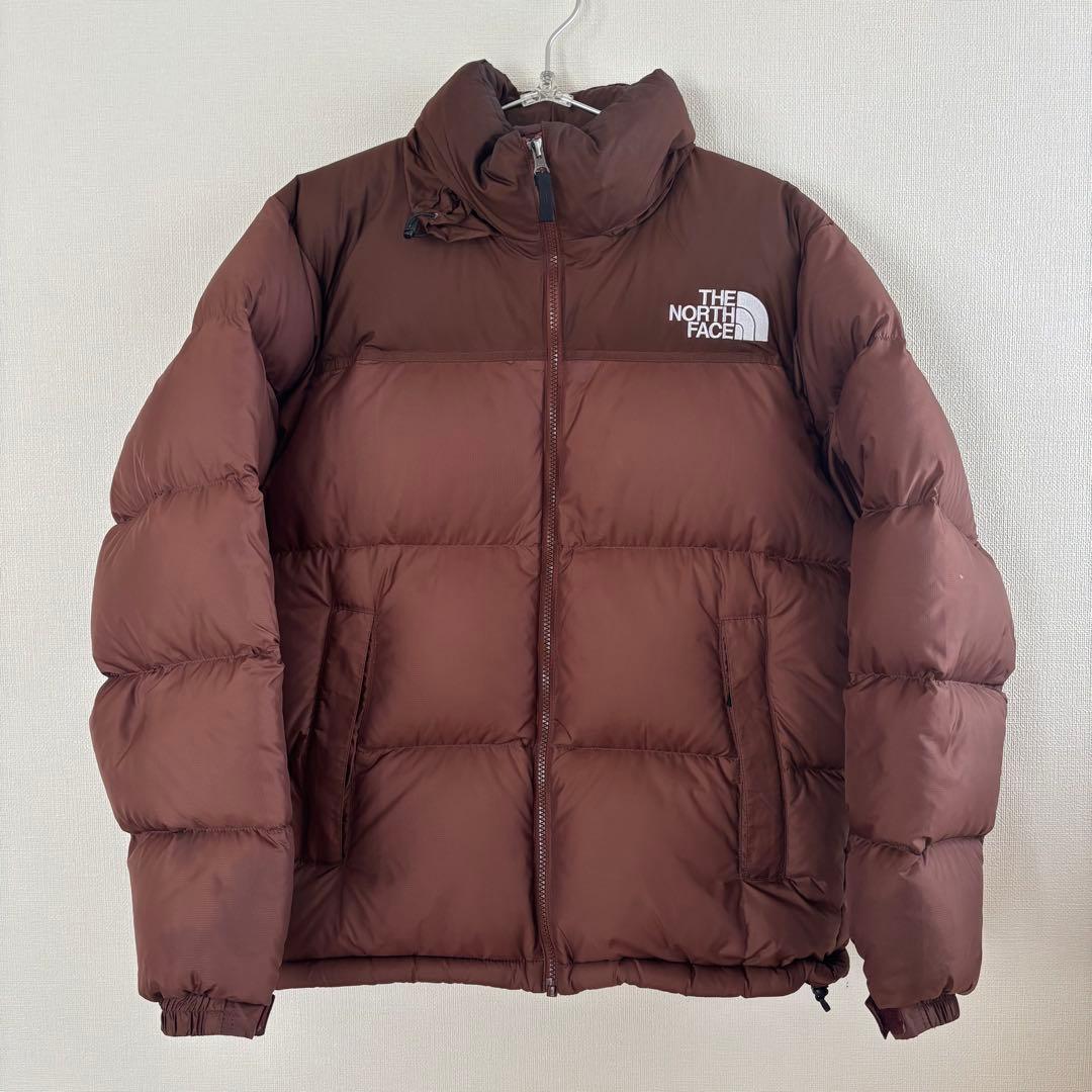 THE NORTH FACE ヌプシジャケット ブラウン ダウンジャケット M
