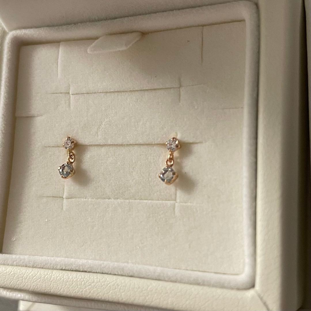 ひ*ん様 【新品】4℃ アクアマリン　ピアス