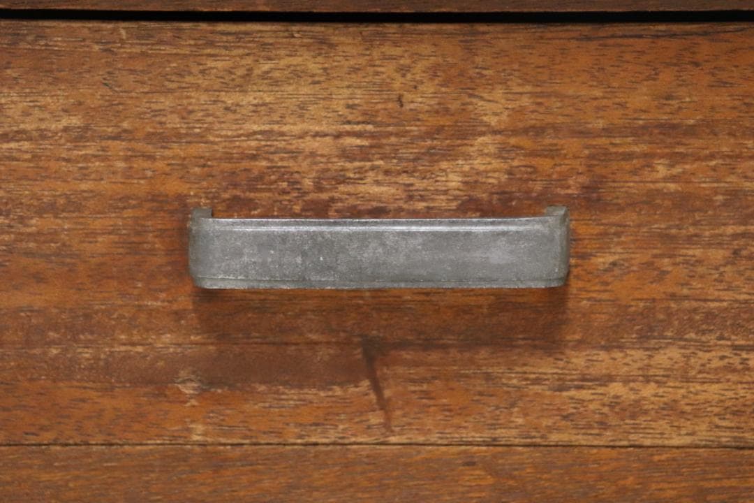 レトロ ラワン無垢材 トレー付き キャビネット 脇机 引き出し 花台 電話台