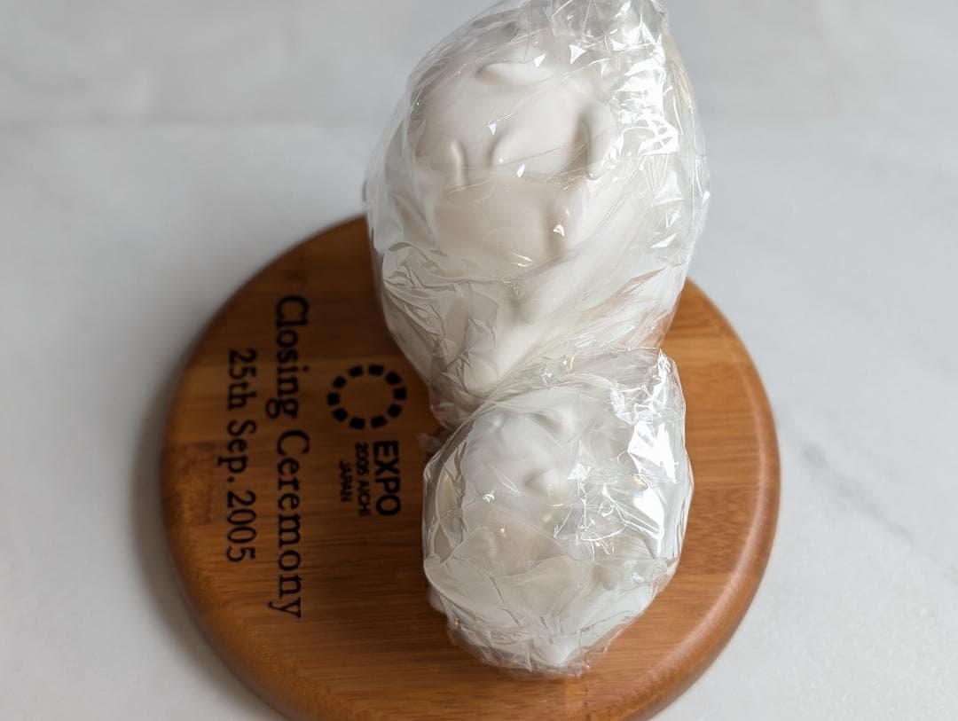 【新品未展示】愛知万博 閉会式記念 ノリタケ 置物 モリゾー キッコロ 完品