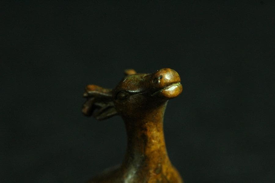 中国美術 鹿親子 印 文房四宝(K-YC533)