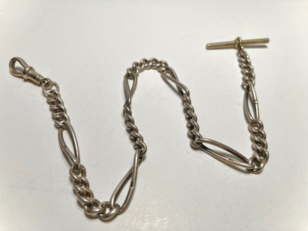 純銀製*アルバートチェーン *スターリングシルバー(925銀) アルバティーナ