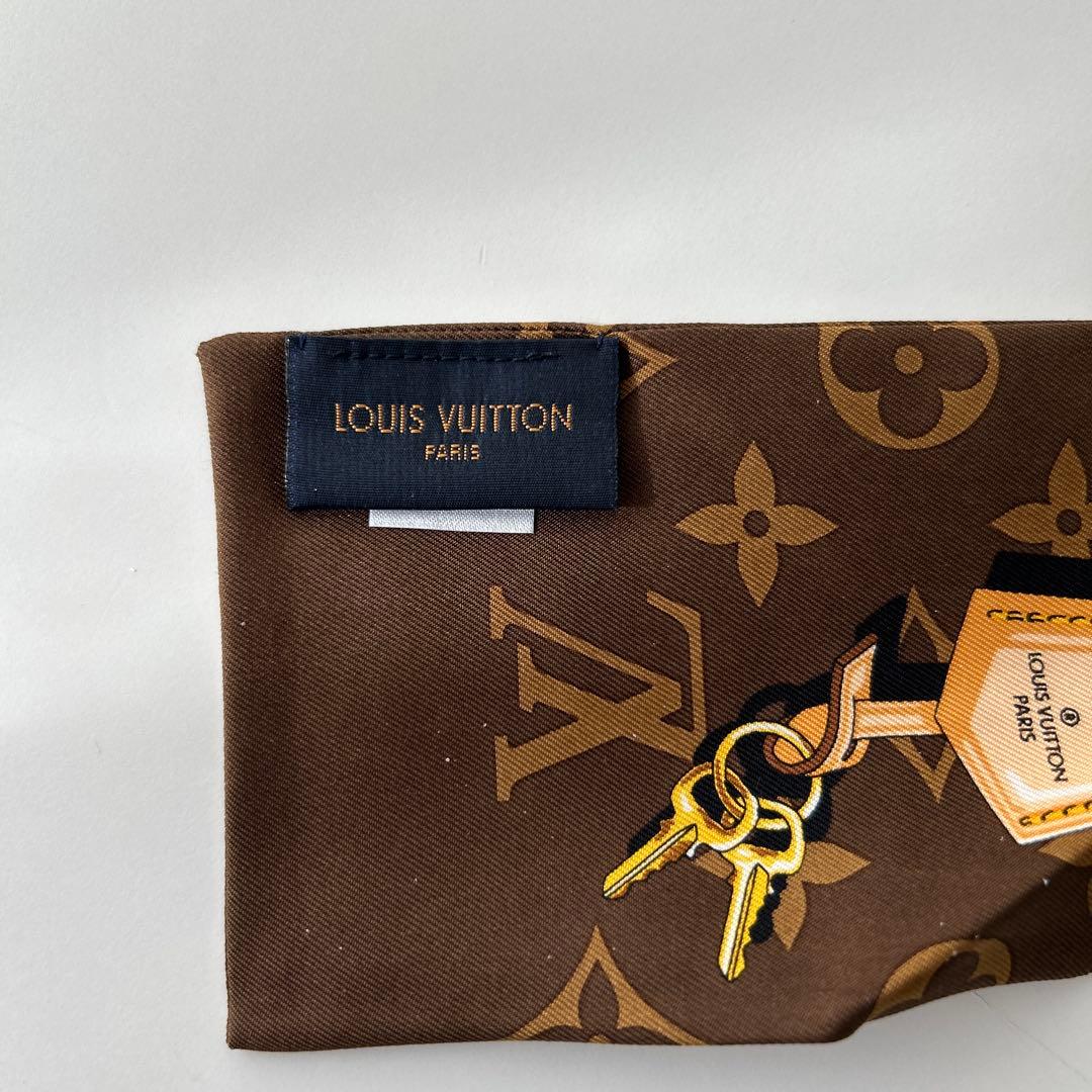 ルイヴィトンバンドーモノグラム コンフ イデンシャルスカーフシルク