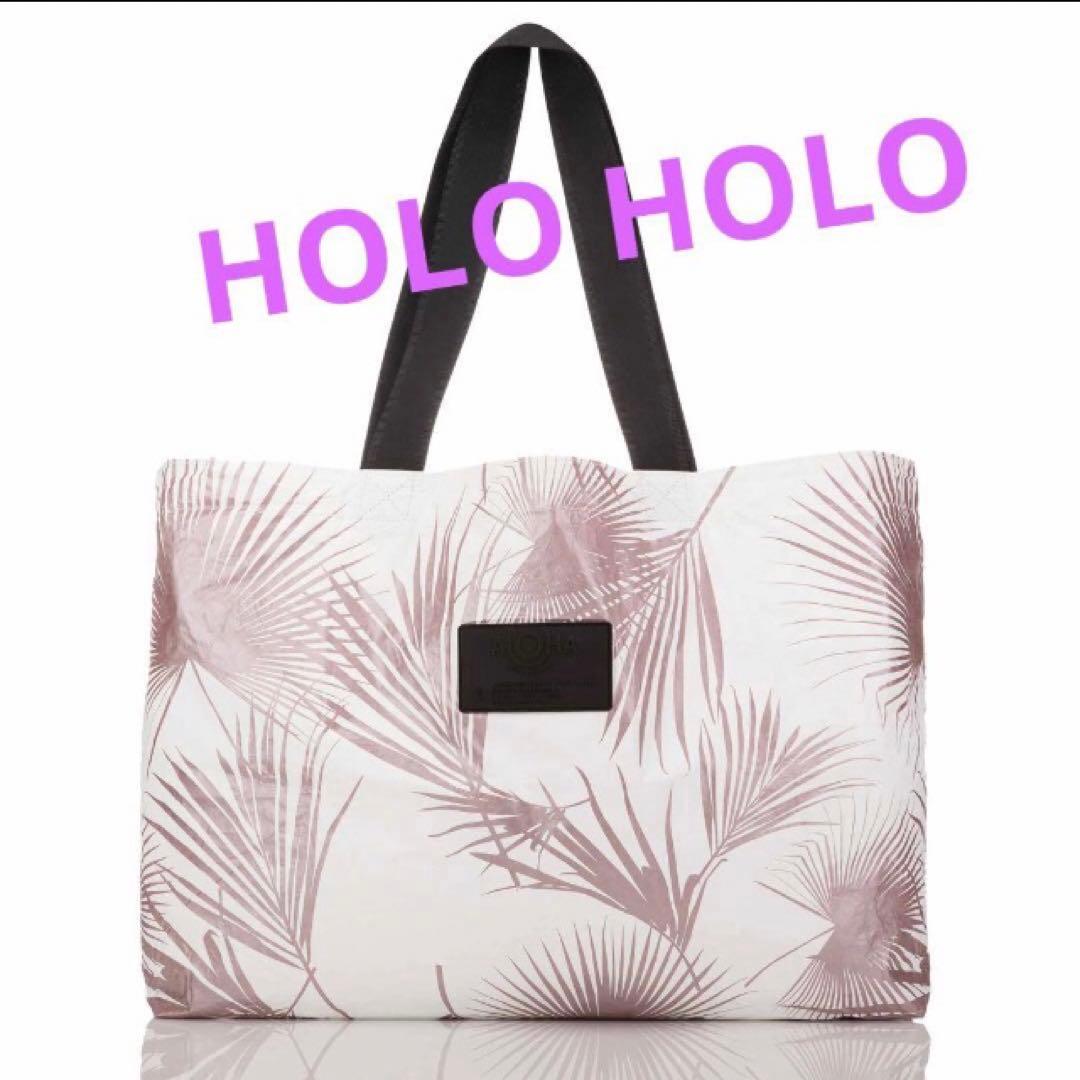 アロハコレクション　ホロホロトート(リバーシブル) フラバッグ　ピンクゴールド