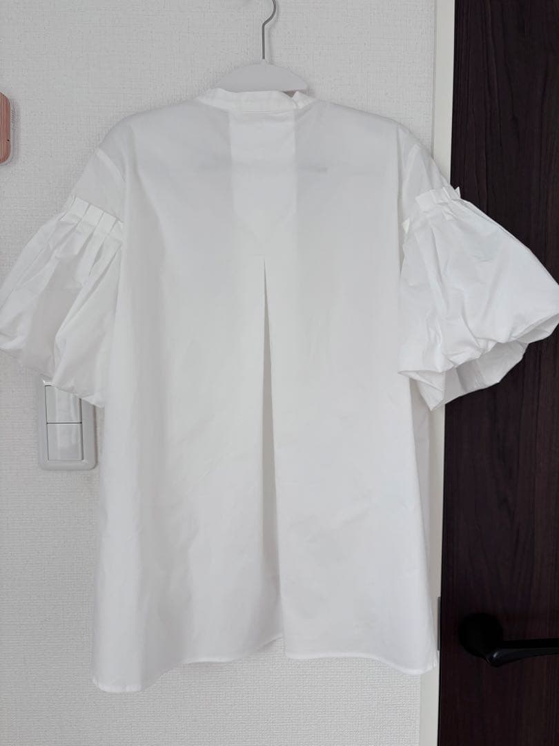 マリリンムーン フリンジビーズモチーフハーフスリーブブラウス