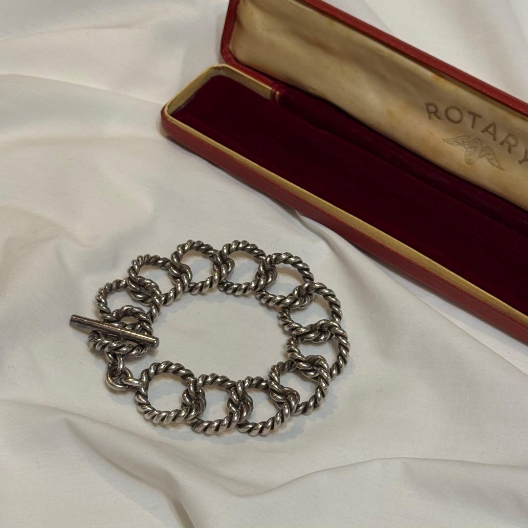 【蟹の刻印】sv800 French 60s Twisted Bracelet