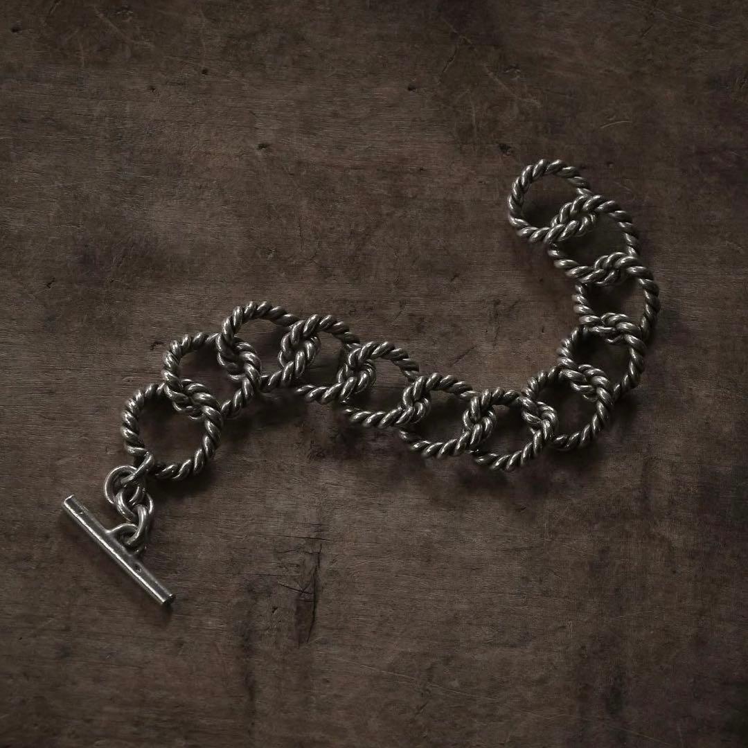 【蟹の刻印】sv800 French 60s Twisted Bracelet