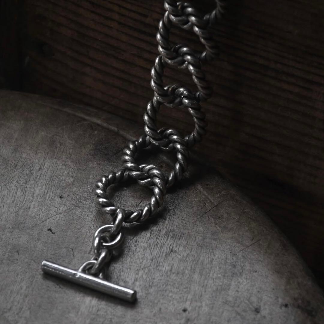 【蟹の刻印】sv800 French 60s Twisted Bracelet