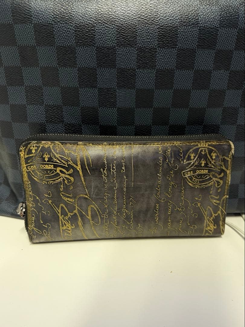 極美品　ベルルッティ　イタウバ バーティカル　ITAUBA ダブルスタンプ希少