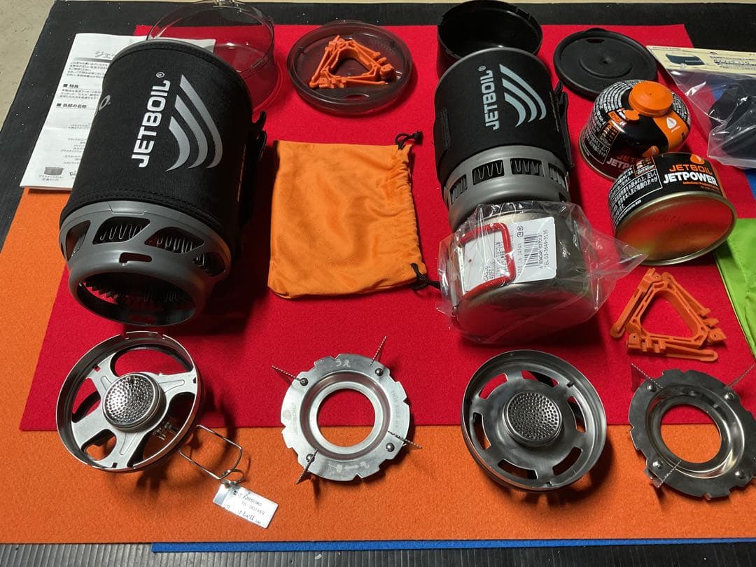JETBOIL SUMO BK動作良好美品とZIP0.8BKダブルセット一体収納