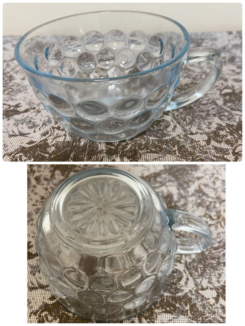 ファイヤーキングバブル サファイア カップ&ソーサー&ディナープレート 3セット