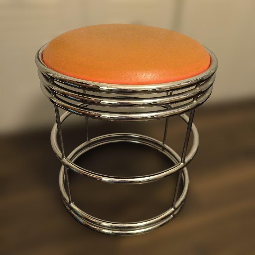 ヴィンテージ　スツール　ミッドセンチュリー　アールデコ　スペースエイジ