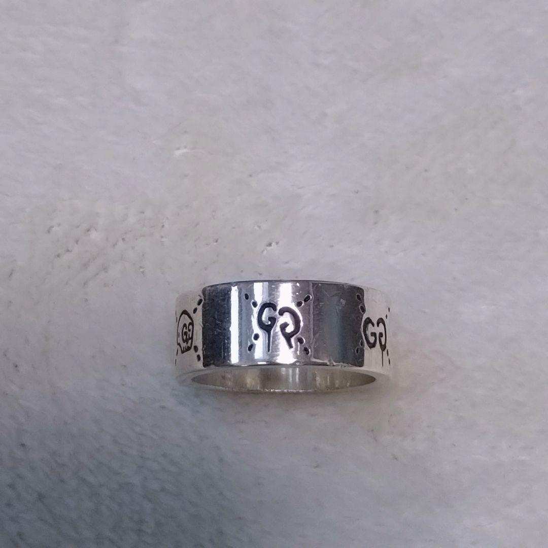 ■GUCCI ゴーストリング　スカル　シルバー925 22号　グッチ　指輪