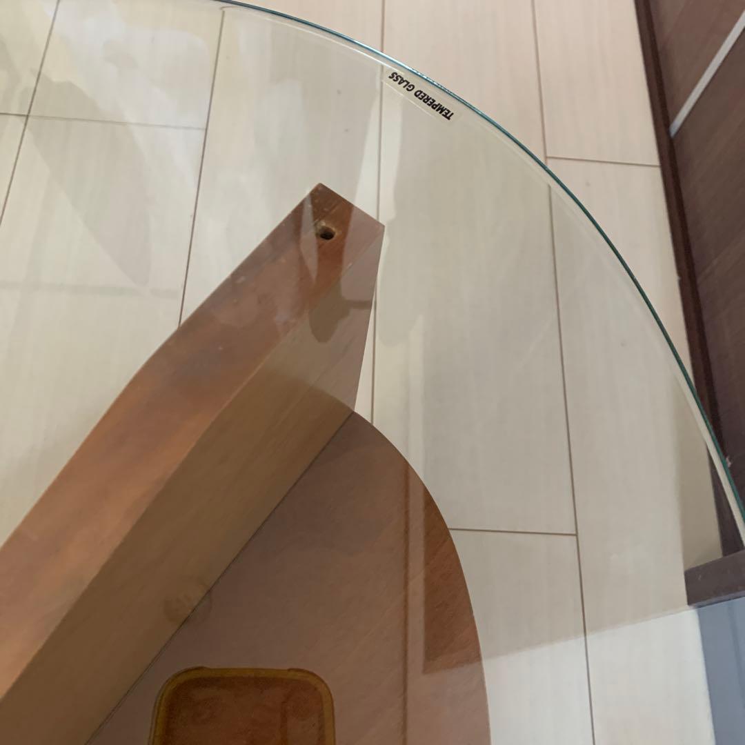 ノーチェ　ガラステーブル　⭐︎現地引渡しのみ⭐︎