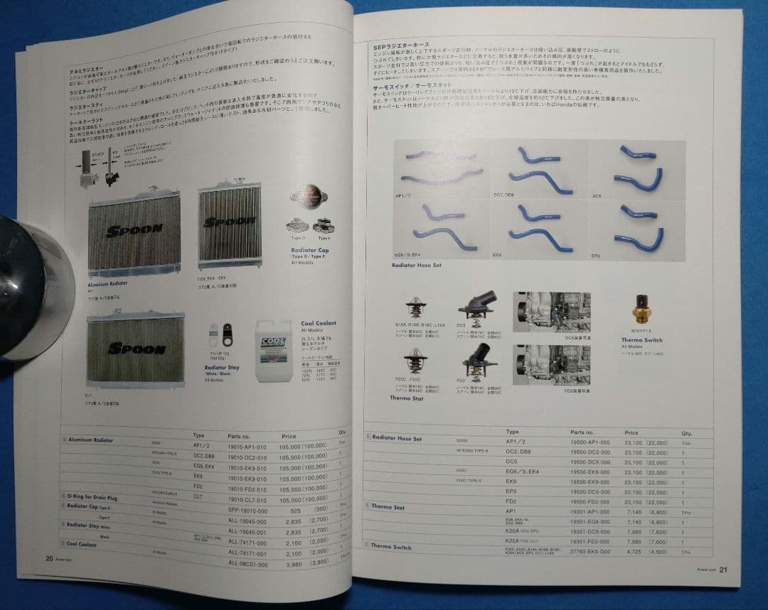■ 2008 SPOON SPORTS（スプーンスポーツ）製品カタログ サイン入