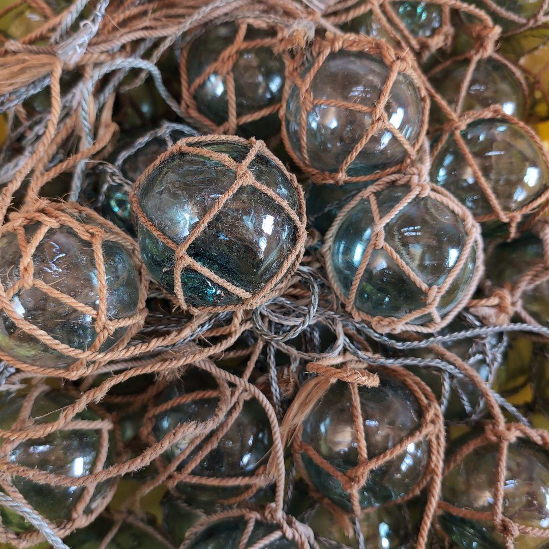 ガラス玉　浮き玉　65個　小玉