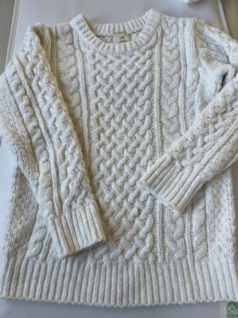 ジェラートピケenplid ホワイト ルームウェア フリーサイズ