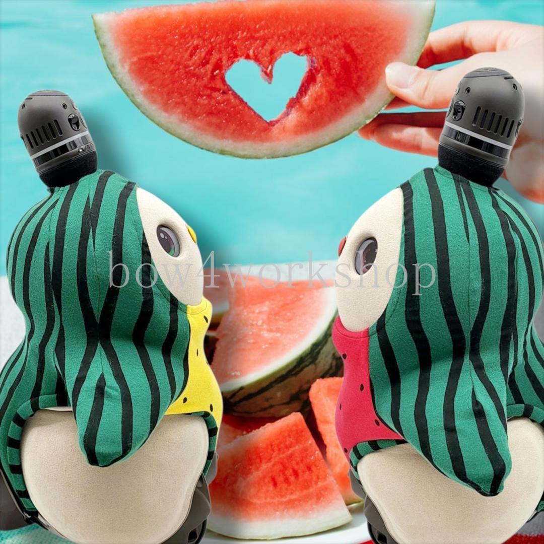 ラボット LOVOT ラボットの服ハンドメイドスイカ柄ボディースーツ ２着セット