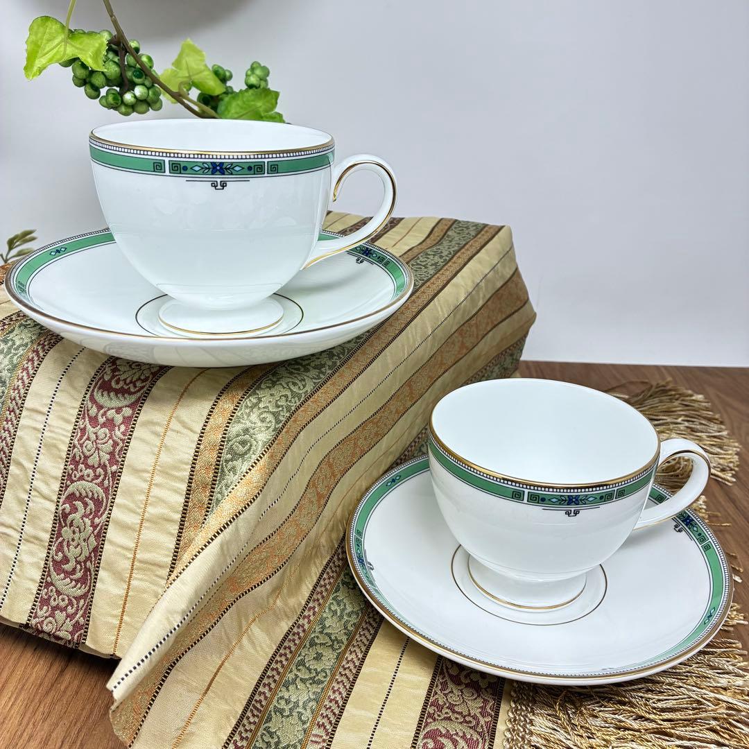 希少 廃盤品 ウェッジウッド ジェイド コーヒーカップ＆ソーサー 4客セット