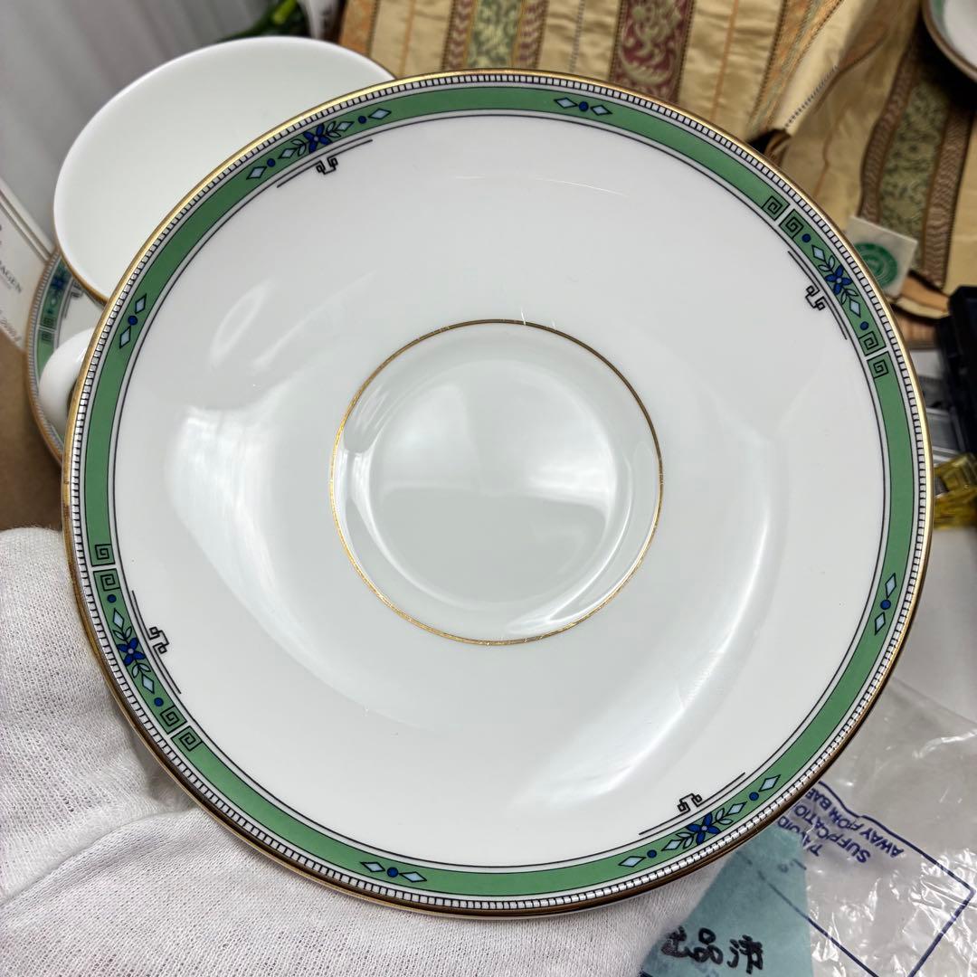 希少 廃盤品 ウェッジウッド ジェイド コーヒーカップ＆ソーサー 4客セット