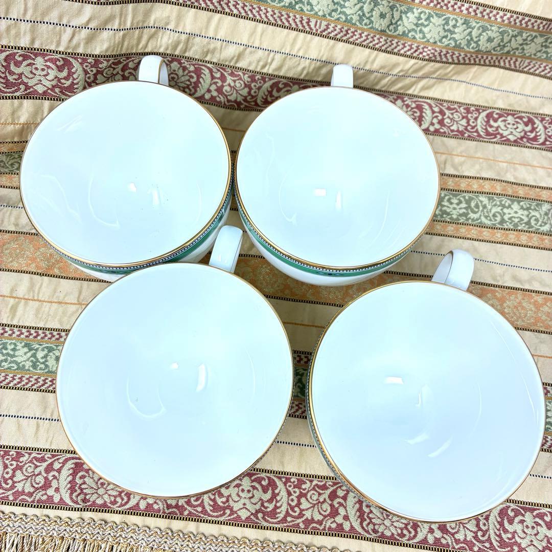 希少 廃盤品 ウェッジウッド ジェイド コーヒーカップ＆ソーサー 4客セット