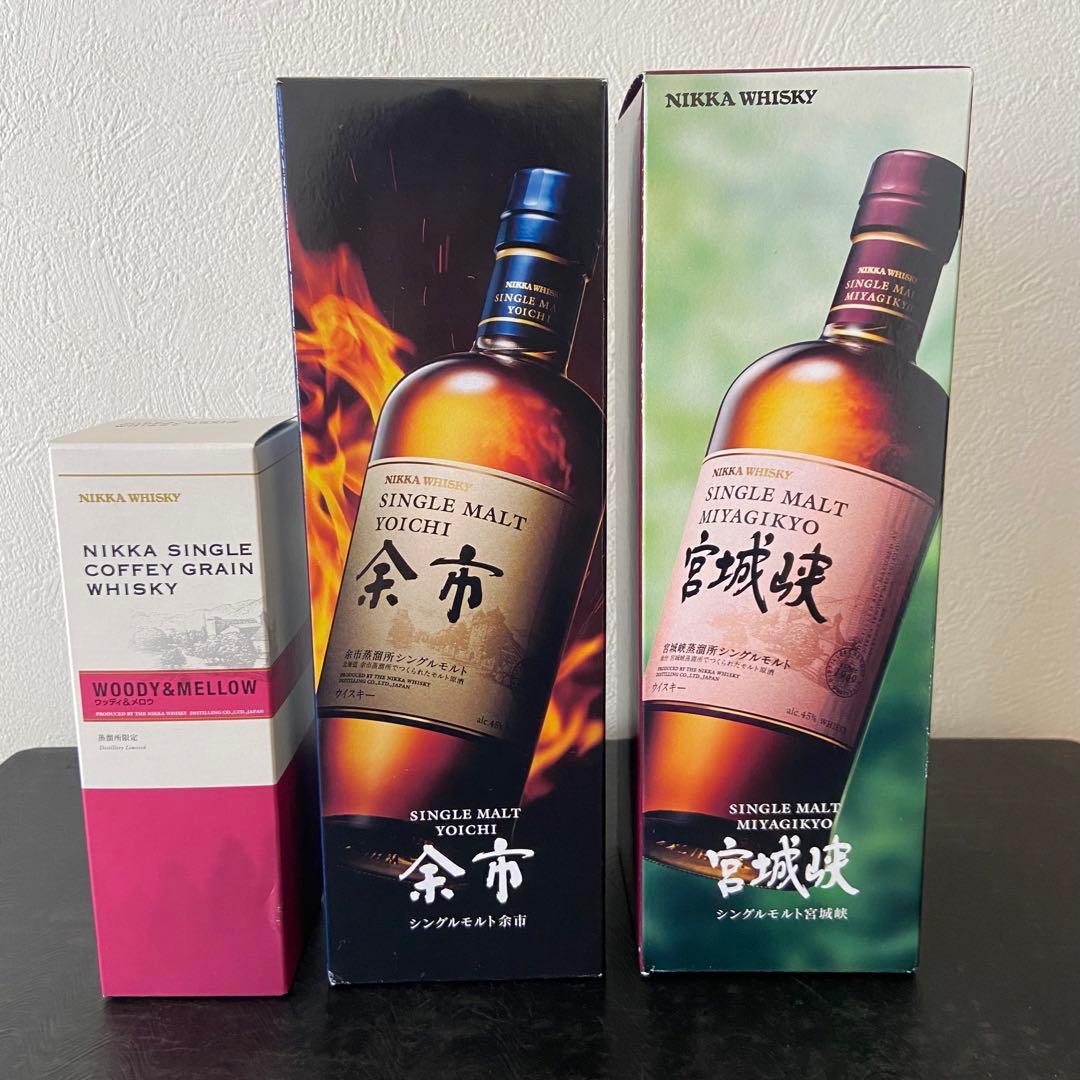 余市 宮城峡 ウイスキー セット　700ml 蒸留所限定　ウッディ＆メロウ