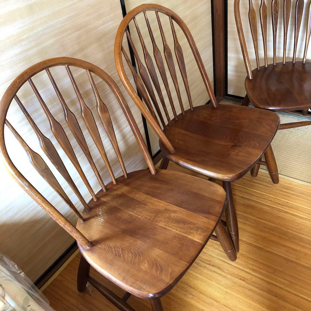 柏木工 無垢材 ウィンザー チェア　ダイニング チェア　1脚　セット販売前提