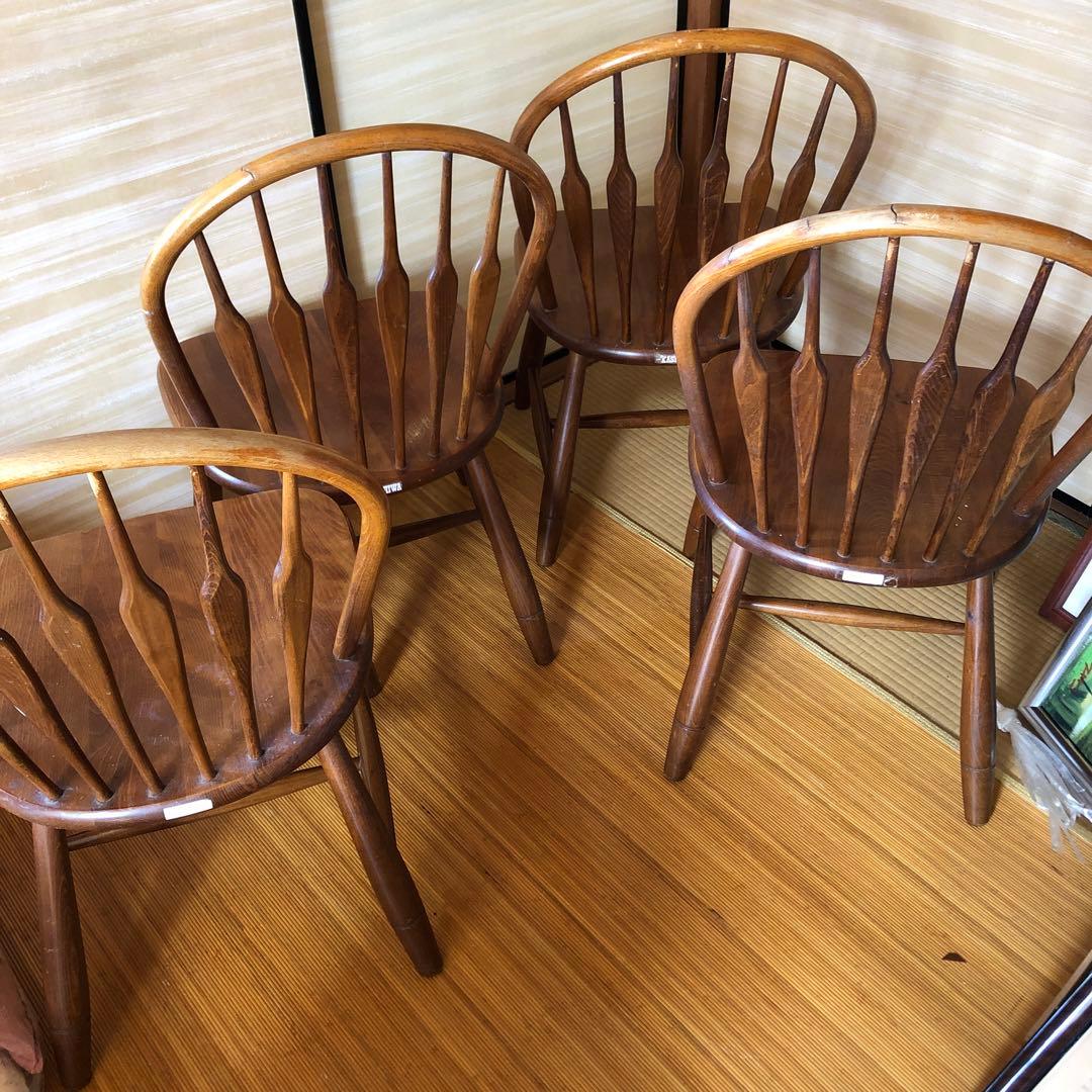 柏木工 無垢材 ウィンザー チェア　ダイニング チェア　1脚　セット販売前提