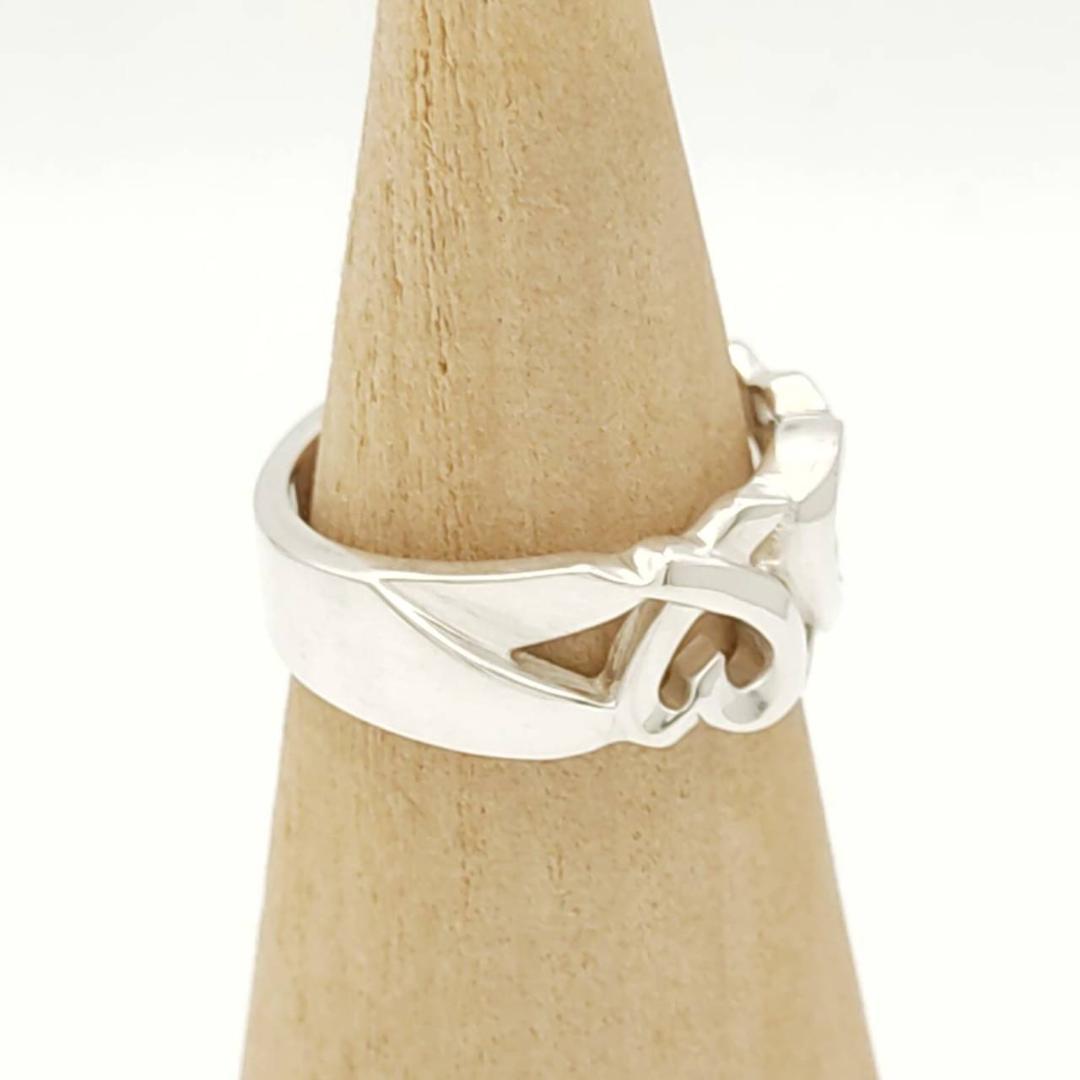 【極美品】✨ティファニー　リング12.5（12）　トリプルラビングハートSV指輪