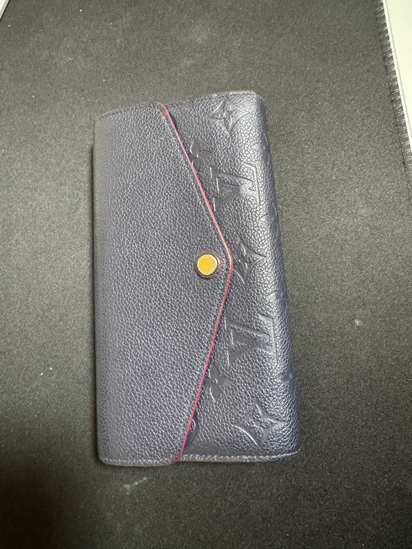 ルイヴィトン アンプラント 長財布 ネイビー 正規品 made in Spain