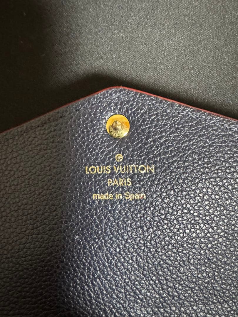 ルイヴィトン アンプラント 長財布 ネイビー 正規品 made in Spain