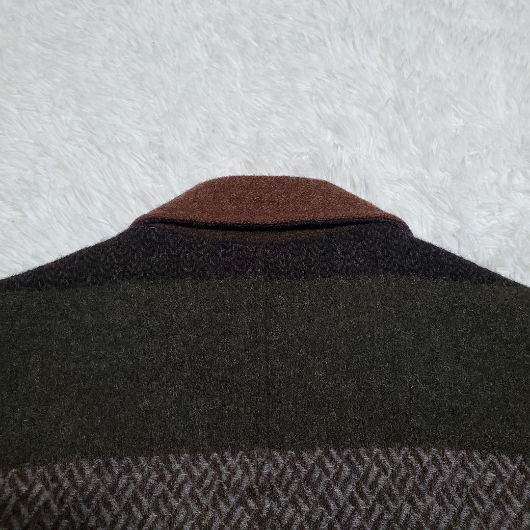 美品✨CALEE　キャリー　ドビーボーダー　ロングコート　ペイズリー　L