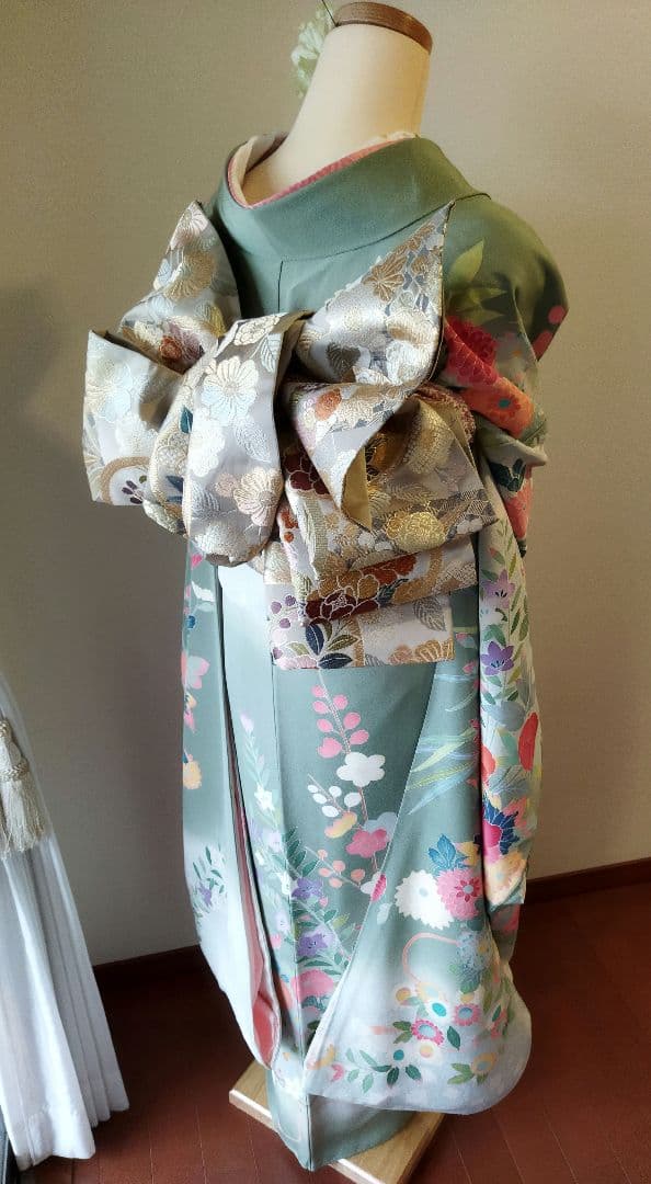 ☆応援価格☆377.本格派　振袖7点セット　正絹　フルセット　成人式　落款