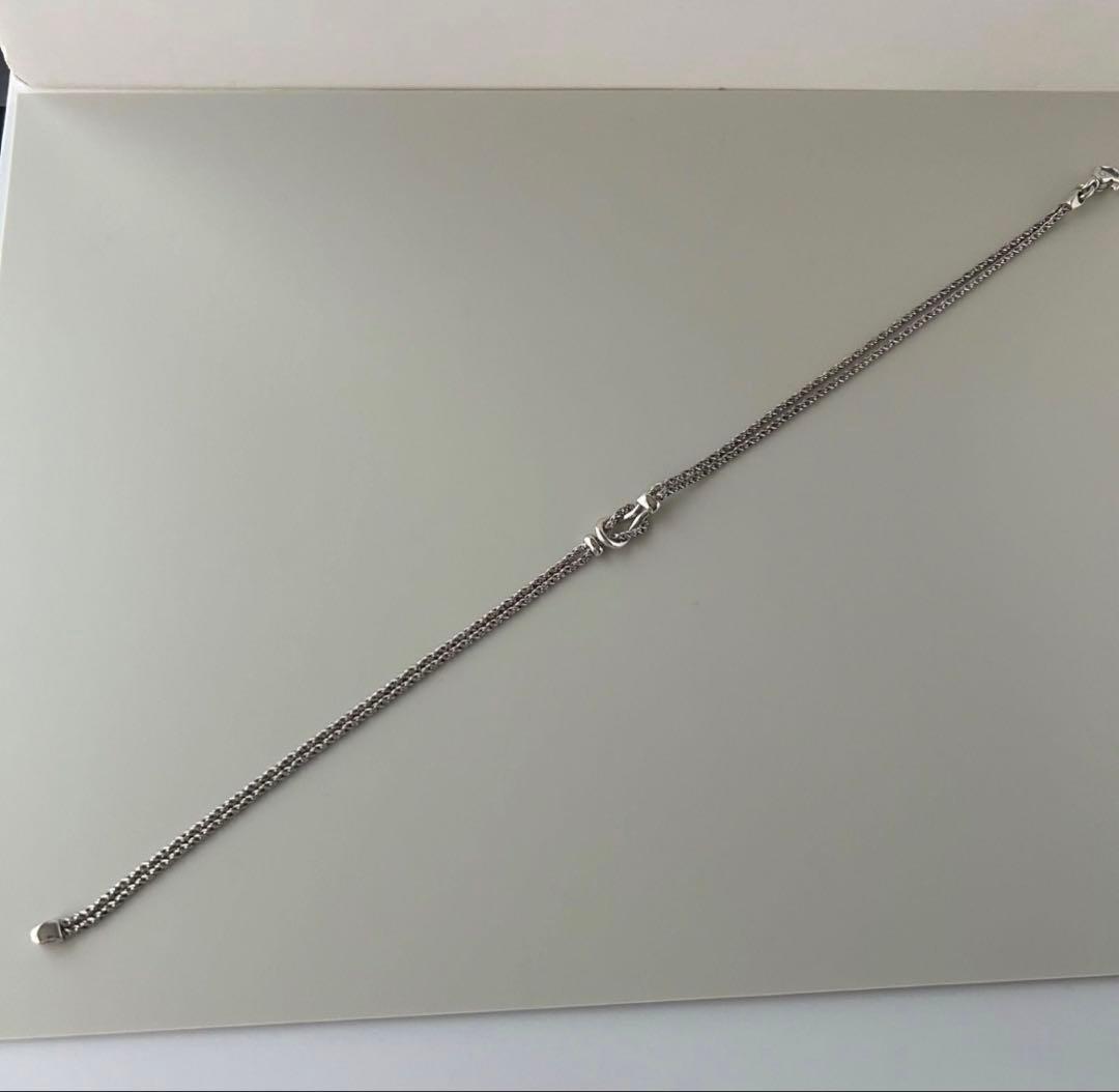 TIFFANY ティファニー ダブルロープセンターノットブレスレット 極美品