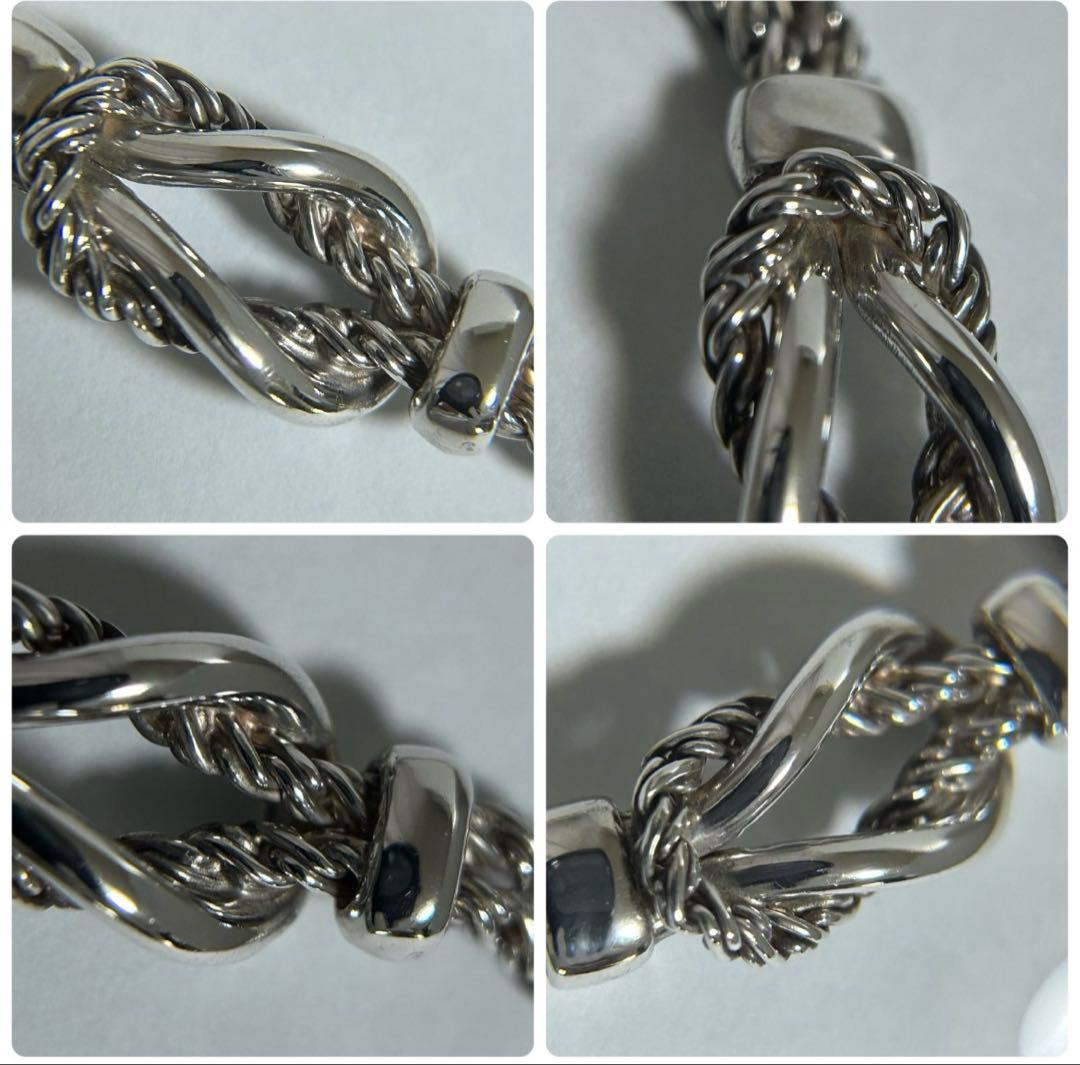 TIFFANY ティファニー ダブルロープセンターノットブレスレット 極美品