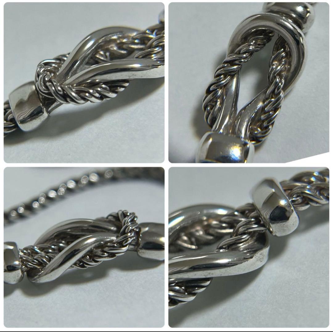 TIFFANY ティファニー ダブルロープセンターノットブレスレット 極美品