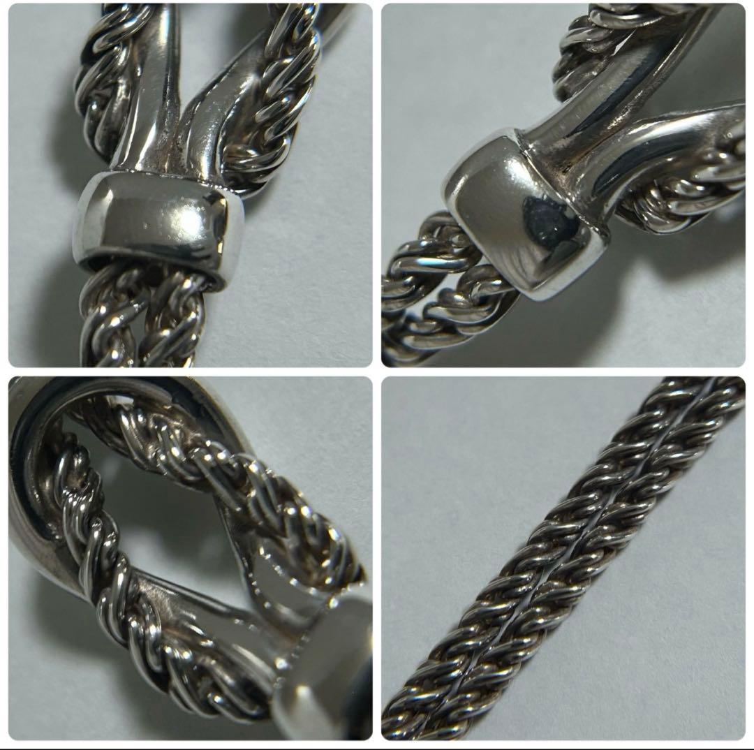 TIFFANY ティファニー ダブルロープセンターノットブレスレット 極美品