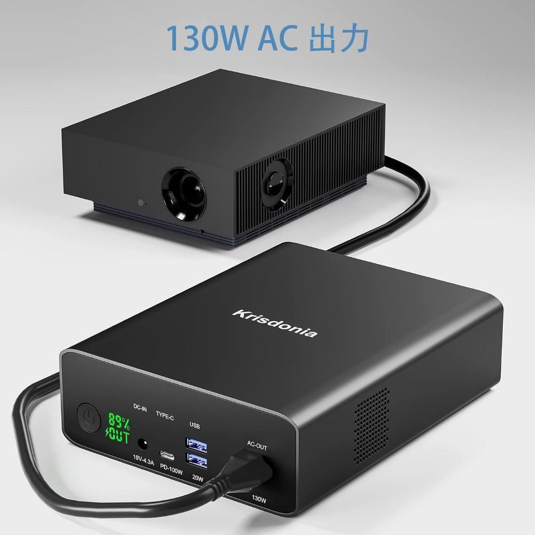 Krisdonia ポータブル電源 80000mAh 大容量 モバイルバッテリー